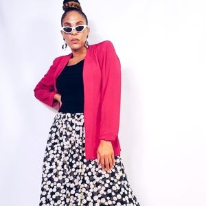 Pleated Open Jacket